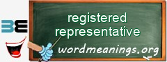 WordMeaning blackboard for registered representative